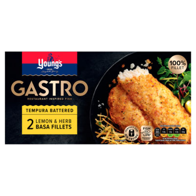 Gastro Tempura Battered 2 Lemon & Herb Basa Fillets 310g thumbnail 2