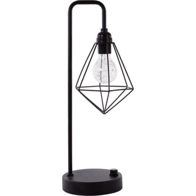 Black Geometric-Shaped Table Lamp thumbnail 2