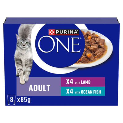 Purina One Mini Fillets Ocean Fish and Lamb Wet Cat Food