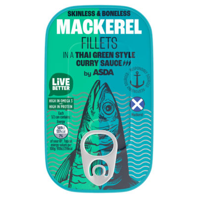 Mackerel Fillets in a Thai Green Style Curry Sauce 125g thumbnail 2