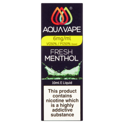 Fresh Menthol E-Liquid - 6mg 10ml