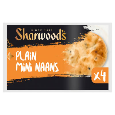 4 Plain Mini Naan Breads thumbnail 2