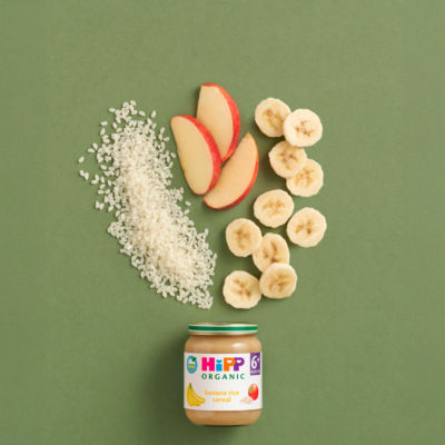 HiPP Organic Banana Rice Cereal Baby Food Jar 6+ Months 125g thumbnail 4