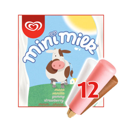 12 Vanilla Strawberry & Chocolate Ice Cream Lollies thumbnail 2