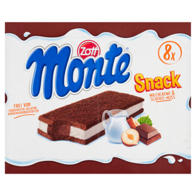 Snack Sponge Cake with a Creamy Filling of Milk, Chocolate and Hazelnuts 8 x 29g (232g) thumbnail 2