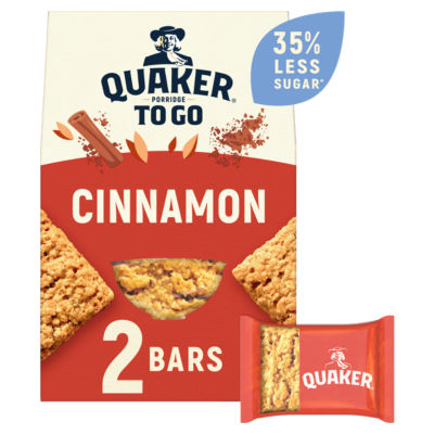 Porridge To Go Cinnamon Breakfast Bars 2x55g thumbnail 2