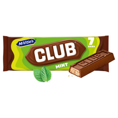 Club Mint Biscuit Bar Multipack 7 x 22g, 154g thumbnail 2