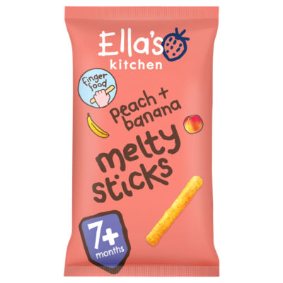 Peach + Banana Melty Sticks from 7 Months 16g thumbnail 4