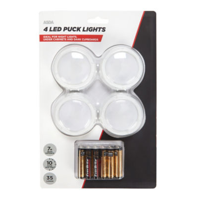 4 Pack LED Puck Lights thumbnail 2