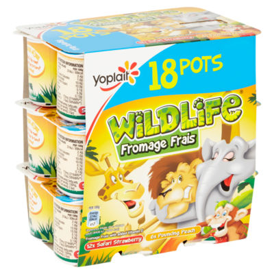 Wildlife Kids Strawberry & Peach Yoghurt Pots 18 x 45g thumbnail 3