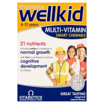 Vitabiotics WellKid Multi-Vitamin Smart Chewable 4-12 Years Chewable Tablets