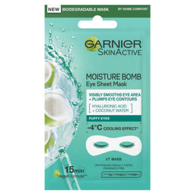 Moisture Bomb Coconut Water Eye Mask, With Hyaluronic Acid And Coconut Water