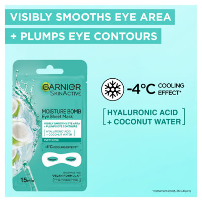 Moisture Bomb Coconut Water Eye Mask, With Hyaluronic Acid And Coconut Water thumbnail 4