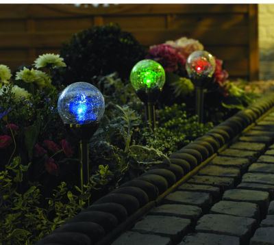 Crackle Stake Light Multi-Coloured
