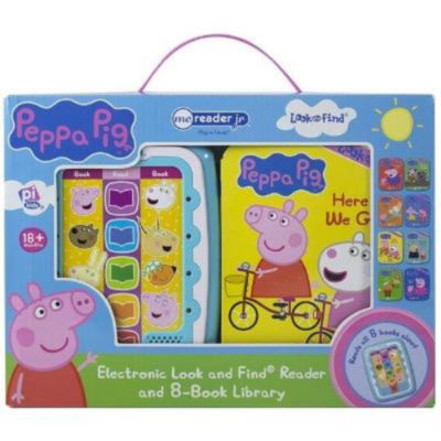 Peppa Pig: Me Reader Jr Electronic Look and Find Reader and 8-Book Library Sound Book Set - PI Kids