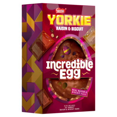 Raisin & Biscuit Chocolate Incredible Easter Egg 388g thumbnail 3