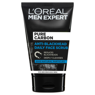 Paris Men Expert Pure Carbon Anti-Blackhead Deep Cleansing Daily Face Scrub 100ml thumbnail 2