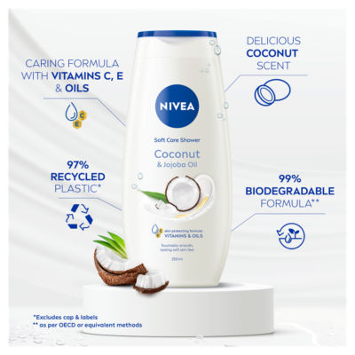 Coconut & Jojoba Oil Care Shower 250ml thumbnail 3