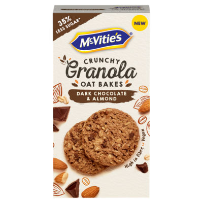 Crunchy Granola Oat Bakes Dark Chocolate & Almond thumbnail 2