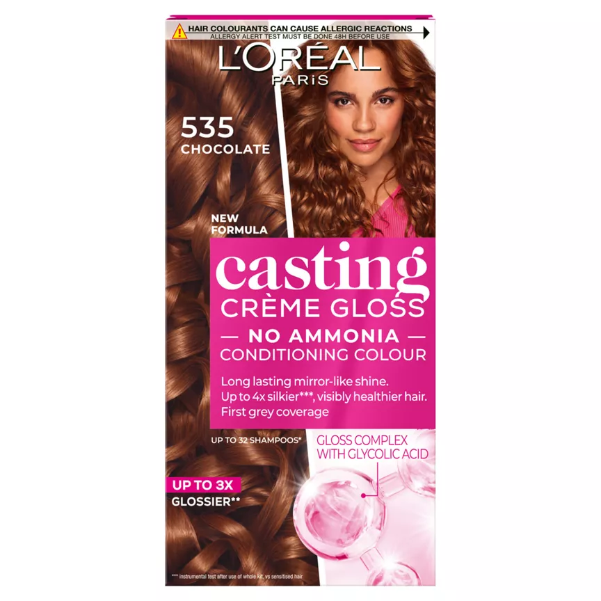 L'Oreal Casting Creme Gloss 535 Chocolate Brown Semi Permanent Hair Dye