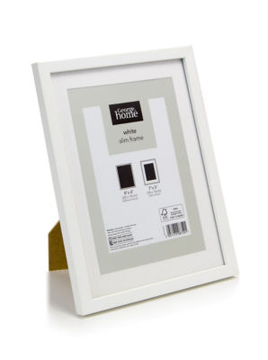 White Slim Photo Frame 7 x 5Inch