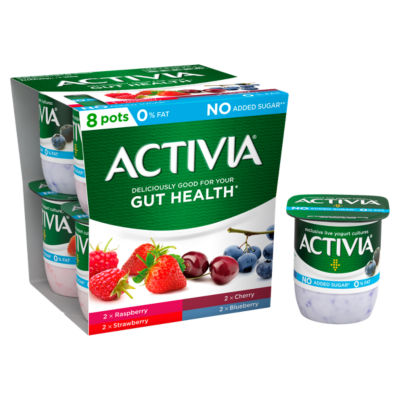 Fat Free Raspberry, Strawberry, Cherry & Blueberry Yogurts thumbnail 2