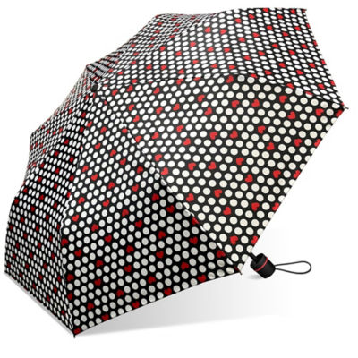 Dotty Heart Manual Mini Umbrella