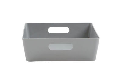 Small 6L Grey Plastic Storage Tray thumbnail 2