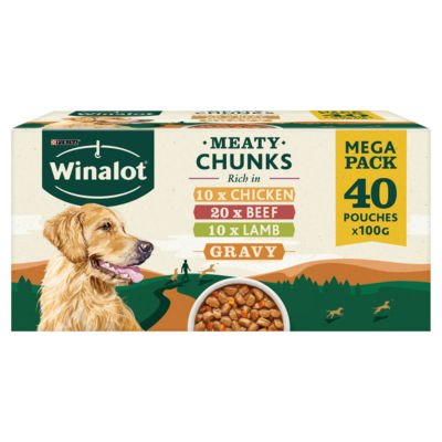 Meaty Chunks Mixed in Gravy Wet Dog Food 40x100g thumbnail 2