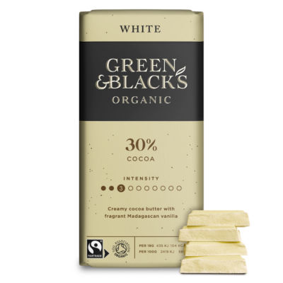 Organic White Chocolate Bar 90g thumbnail 3