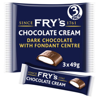 Chocolate Cream Chocolate Bar 3 Pack Multipack 147g (3 x 49g) thumbnail 2