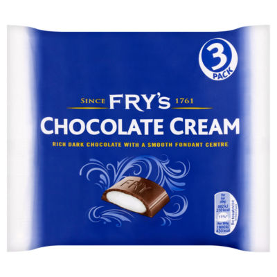 Chocolate Cream Chocolate Bar 3 Pack Multipack 147g (3 x 49g) thumbnail 3