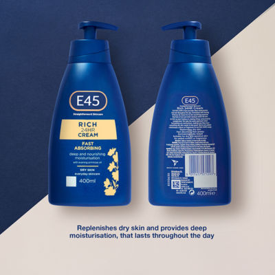 Rich 24H Fast Absorbing Moisturiser cream, body, face and hands cream for dry skin 200m thumbnail 3