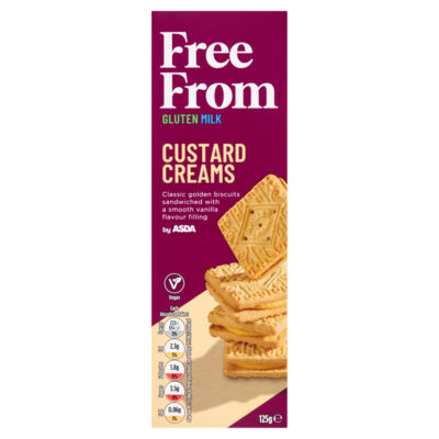 ASDA Free From Custard Creams 125g