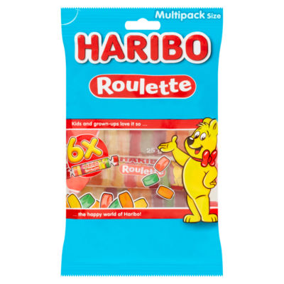 Mega-Roulette Jelly Fruit Sweets Multipack 6x25g thumbnail 2
