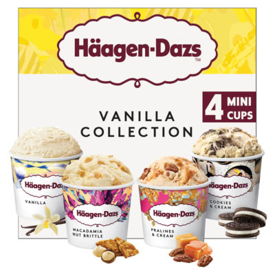 Haagen-Dazs Vanilla Collection Minicup Ice Cream 4x95ml thumbnail 2