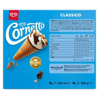 Classico Ice Cream Cones 6 x 90ml thumbnail 4