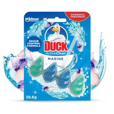 Duck Active Clean Toilet Rim Block Marine