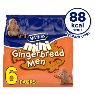 McVitie's Mini Gingerbread Men Multipack Biscuits