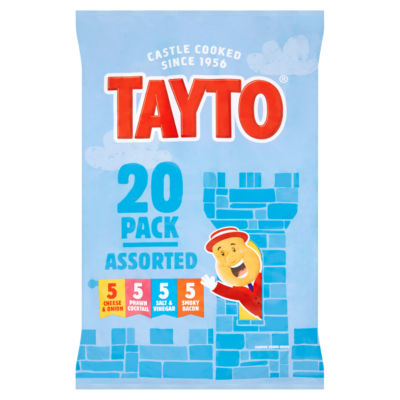 Assorted Flavour Potato Crisps 20 x 25g thumbnail 2