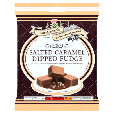 Salted Caramel Dipped Fudge