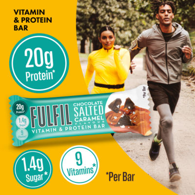 Chocolate Salted Caramel Flavour Vitamin & Protein Bar 55g thumbnail 3