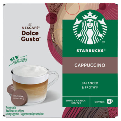 ® Cappuccino By Nescafé Dolce Gusto, Coffee Pods x12 (6 Servings) thumbnail 2