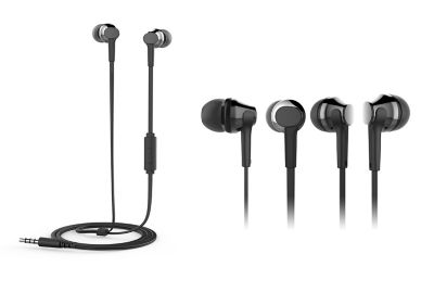 Metallic Earphones - Black thumbnail 2