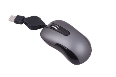 Retractable Wired Laptop Mouse