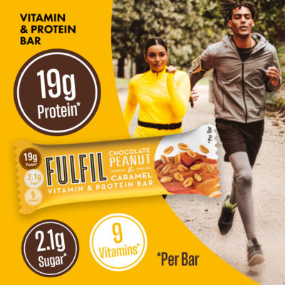 Chocolate Peanut & Caramel Flavour Vitamin & Protein Bar 55g thumbnail 3