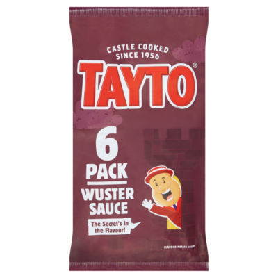 Wuster Sauce Flavour Potato Crisps 6 x 25g thumbnail 2
