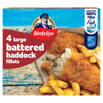 4 Battered Haddock Fish Fillets 440g thumbnail 2