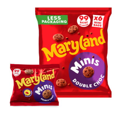 Cookies Minis Double Chocolate 6 Multipacks thumbnail 2