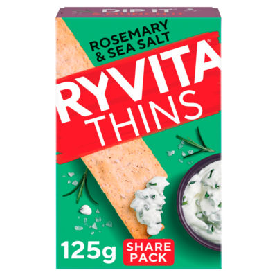 Thins Rosemary & Sea Salt Flatbread Crackers 125g